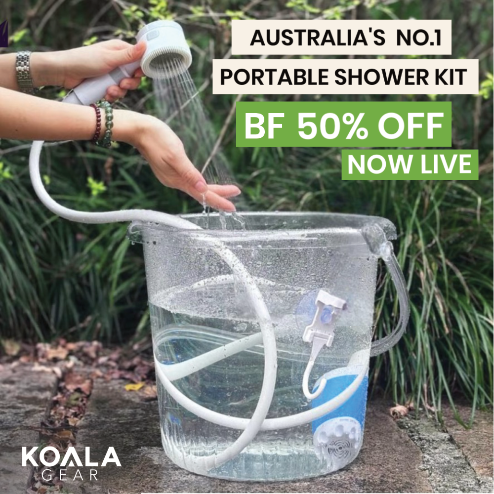 Portable Shower Kit + Pump 50% OFF