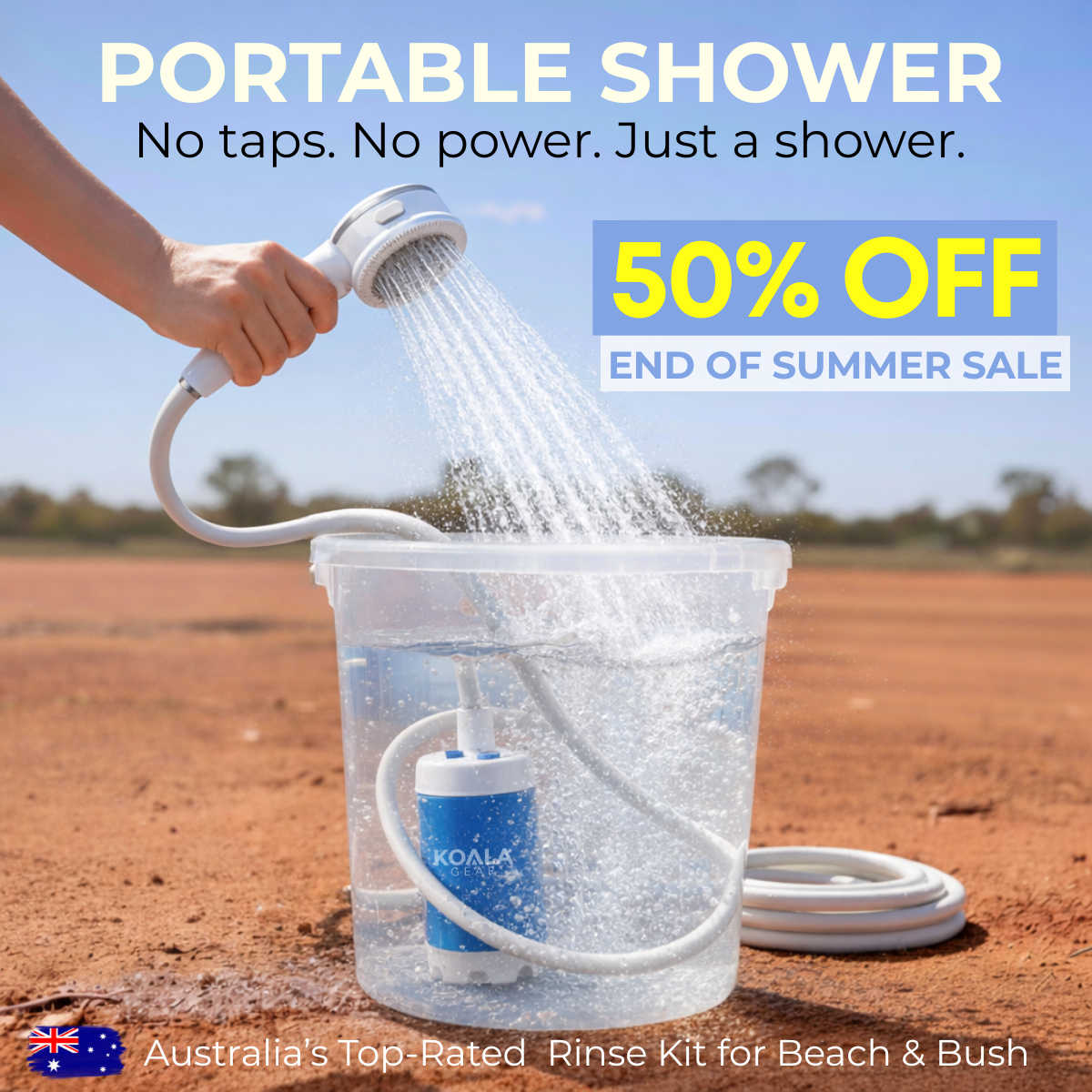 Koala Gear™ Portable Shower  50% OFF - Koala Gear