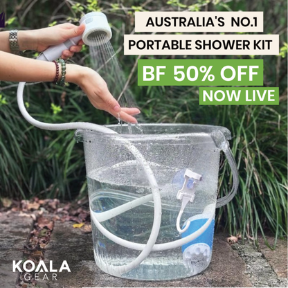 Portable Shower Kit + Pump 50% OFF